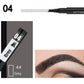 Vattentät Microblading-penna för ögonbryn med 4-gaffelspets