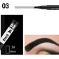 Vattentät Microblading-penna för ögonbryn med 4-gaffelspets