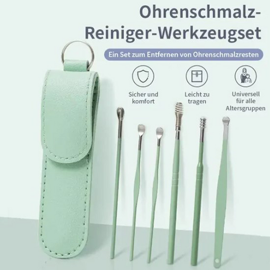 📢 Begränsad tidsrabatt – 50% REA 📢 ✨ Portabelt 6-delars öronpiercingset i rostfritt stål – Spirallverktyg för öron ✨