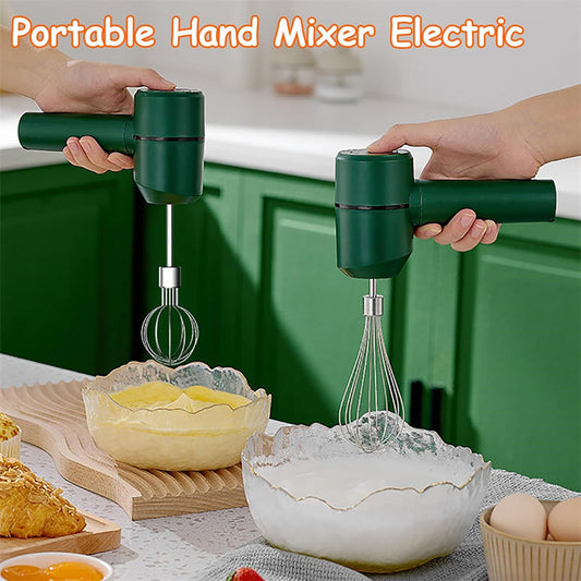 Portabel handmixer med 3 hastigheter och displaypanel