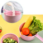Multifunktionell grönsaksdehydrator med skål och durkslag