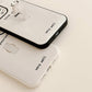 Smiley-telefonfodral med ringstativ för iPhone 11-15-serien