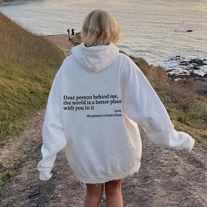 Sweatshirt "Dear Person Behind Me" (Köp 2 och få fri frakt)