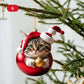 Hängande Kattprydnad för Julgran