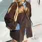 ✈️Fri leverans✈️Kvinnors Vintage Fuskmocka Lös Blazer