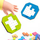 Färgglad Block Pusselspel 128 Delar Set