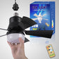 3-in-1 Portable Ceiling Fan & Light With Remote Control