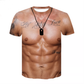 💪 T-shirt med muskeltatuering i heltryck