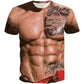 💪 T-shirt med muskeltatuering i heltryck