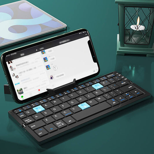🔥Bärbar Mini Hopfällbar Tangentbord - Perfekt för Telefon, Surfplatta och Laptop
