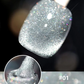 Cat eye gel nagellack, glitter holografiskt nagellack, reflekterande genomskinlig UV gel nagelkonst
