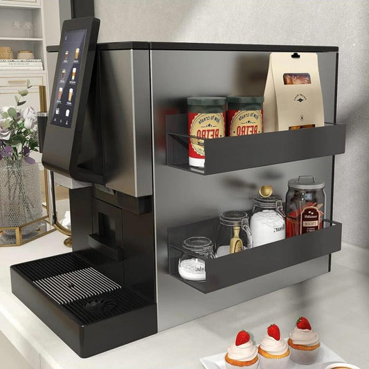 Magnetic Spice Organiser, svart organiserings- och förvaringsställ för kylskåp och ugn