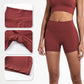 Högmidjade snabbtorkande yoga- och cykelshorts