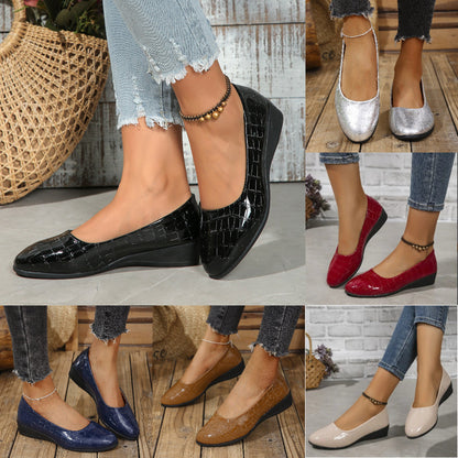 Lättviktiga, eleganta läderskor för kvinnor