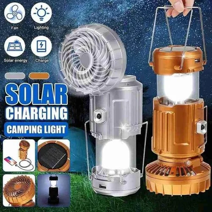 4 i 1 Bärbar Solar LED Camping Lantern
