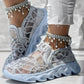 Summer Mesh Embroidery Loafers