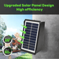 ☀️4 LED Solar Färgglada vägglampor Utomhuslampa Vattentät