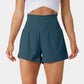 🥰 2-i-1-yogashorts med hög midja och sidofickor