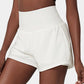 🥰 2-i-1-yogashorts med hög midja och sidofickor