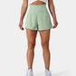 🥰 2-i-1-yogashorts med hög midja och sidofickor