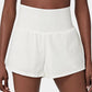 🥰 2-i-1-yogashorts med hög midja och sidofickor