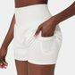 🥰 2-i-1-yogashorts med hög midja och sidofickor