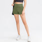 🥰 2-i-1-yogashorts med hög midja och sidofickor
