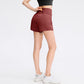 🥰 2-i-1-yogashorts med hög midja och sidofickor