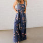 💖Avslappnad jumpsuit i tryckt denim för kvinnor