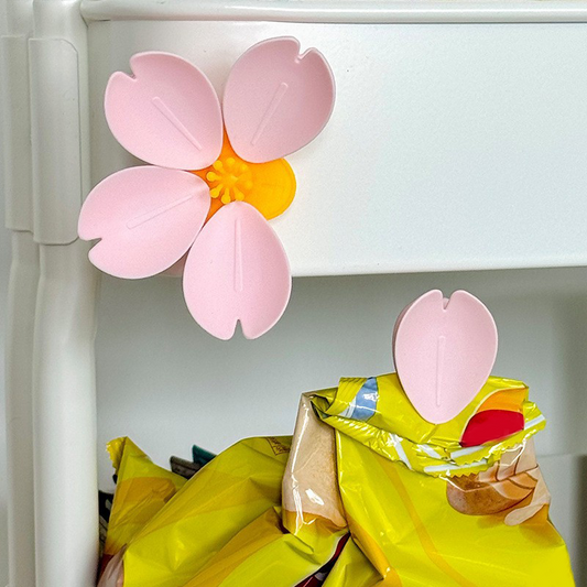 Blomma kylskåpsmagnet klipp för livsmedelsförvaring