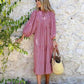 💖 Elegant boho maxiklänning för kvinnor med puffärmar👗