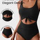 Ruched Tie-Knot Tummy Control One-Piece Swimsuit