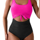 Ruched Tie-Knot Tummy Control One-Piece Swimsuit