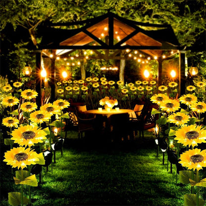 🌻 50% RABATT NU! 🌞 Solros Solenergidriven Trädgårdslykta – LED-belysning & Realistisk Design ✨