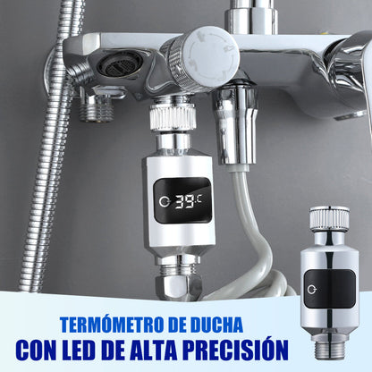 Mycket exakt LED-duschtermometer