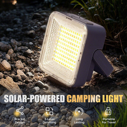 Bärbar och vattentät solcellsdriven campinglampa