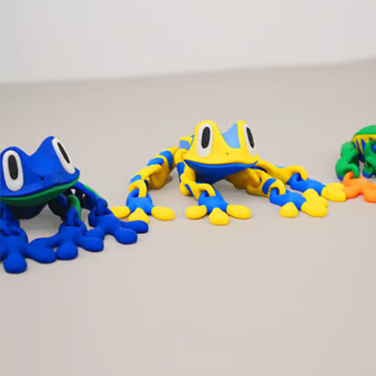 Söta 3D Grod Kylskåpsmagneter