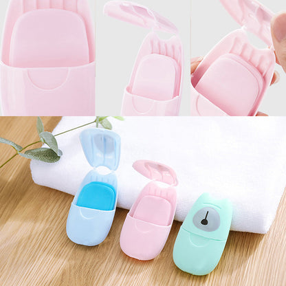 Engångs bärbara rese-tvålpappersark