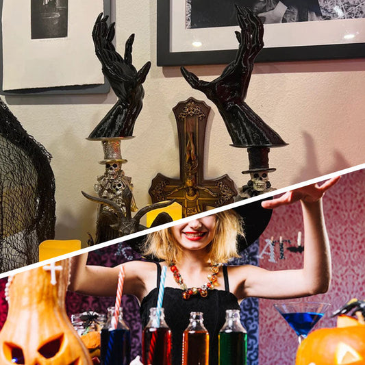 Multifunktionell möbelprydnad i form av en djävulshand – 👻 skapa din egen halloweenstämning