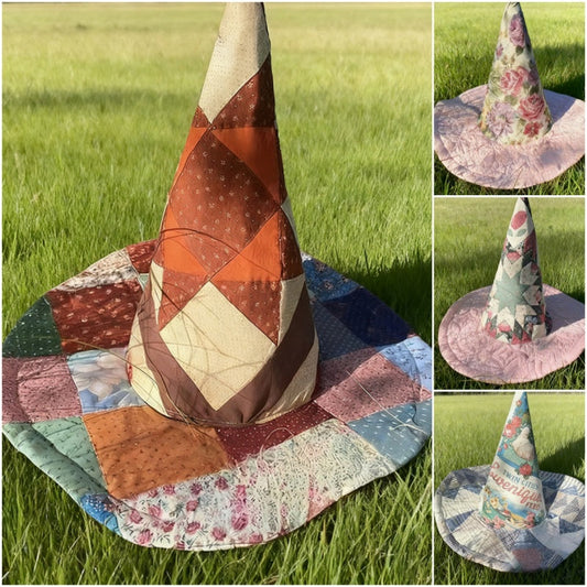 Fantasy Patchwork Witch Hat – Skapa din egen unika stil och upptäck en ny sida av dig själv
