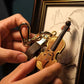 Modedesign violin nyckelring