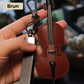 Modedesign violin nyckelring