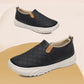 Casual slip-on-skor med rund tå för damer