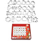 24-Piece Stainless Steel Christmas Cookie Cutters Set