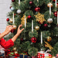 🎄LED-ljus för julgranen med klara kristallkulor