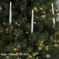 🎄LED-ljus för julgranen med klara kristallkulor