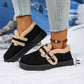 Trendiga, varma slip-on-skor för kvinnor för vintern