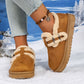 Trendiga, varma slip-on-skor för kvinnor för vintern