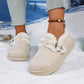 Trendiga, varma slip-on-skor för kvinnor för vintern