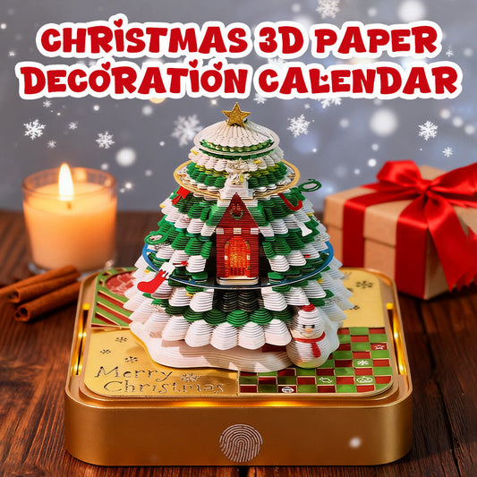 Juldags-kalender i 3D-papper